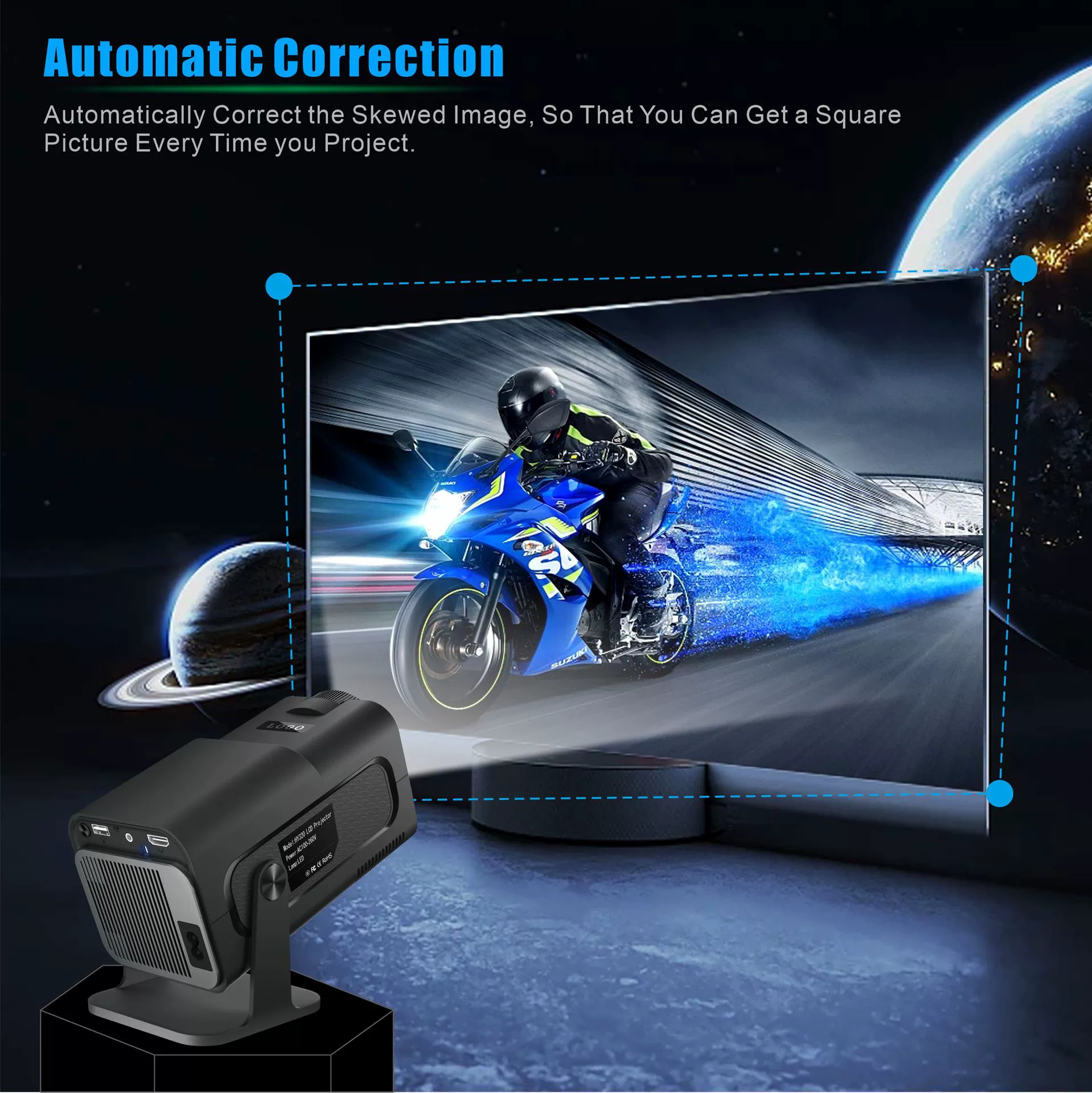 Handheld small wireless projector