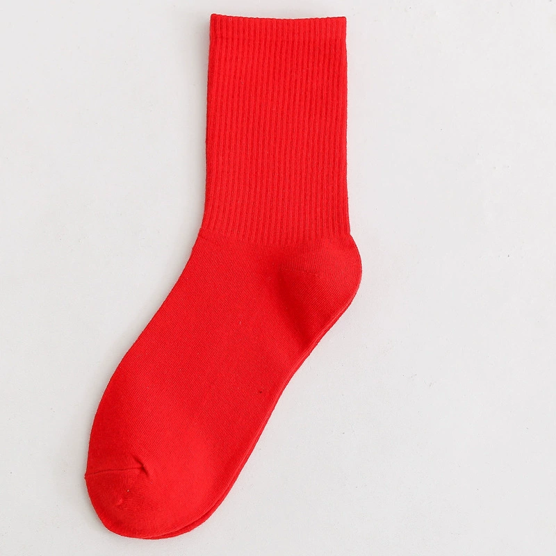 Mid‑length cotton socks, mid‑calf unisex, absorbent and odor‑resistant, cotton or thin velvet option