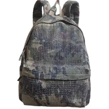 25年新款斯图西迷彩针刺工装系列经典刺绣LOGO双肩帆布包背包书包