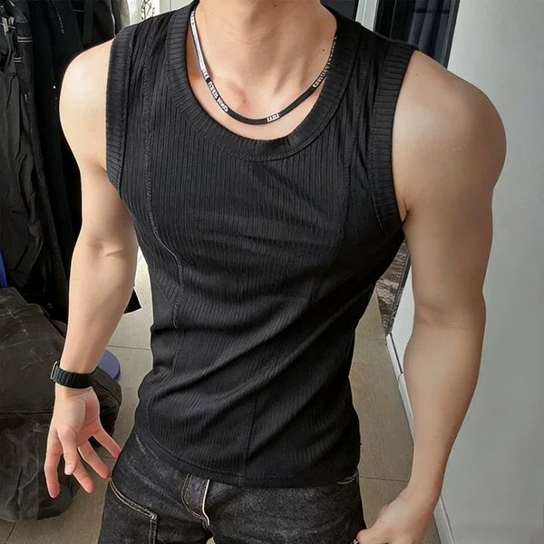 Muscle Fitness Brothers Sports Korean Style Breathable Loose Vest Men's Training Vest Men's Quick-Drying
