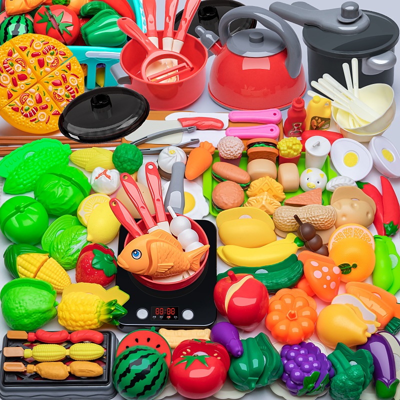 Juego DE LOS NIÑOS casa juguetes de cocina traje bebé 3-6 niña niño simulación cocina utensilios de corte música