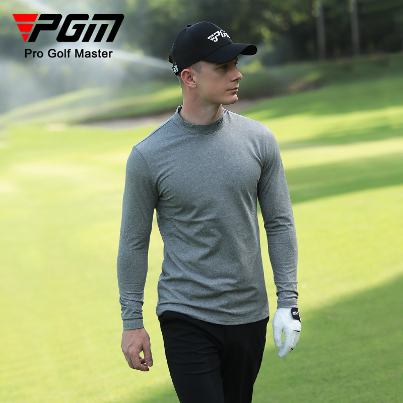 Áo giữ nhiệt golf nam dài tay cổ lọ lót nhung mùa thu đông — Màu xám YF388, YF388 màu đen, YF388 màu trắng