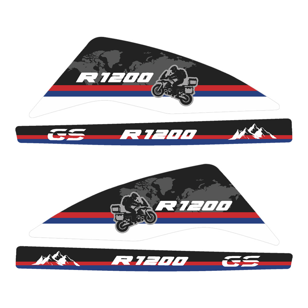 Adecuado para motocicletas BMW R1200GS Etiqueta decorativa personalizada creativa Etiqueta protectora reflectante Etiqueta adhesiva Película