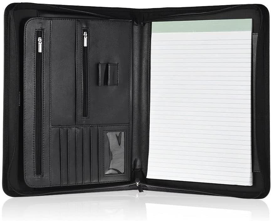 Professional folder with zipper