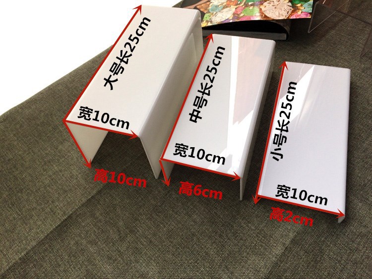 透明亚克力鞋架鞋托鞋店展示架化妆品饰品展示架 板凳U形梯架包邮