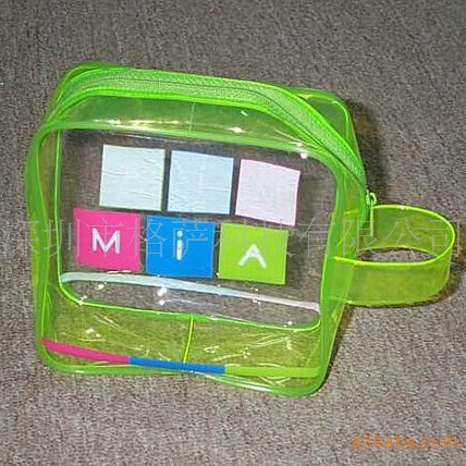 厂家供应化妆品袋子吹气 手提袋 PVC袋(图) 吹气泡泡手提袋