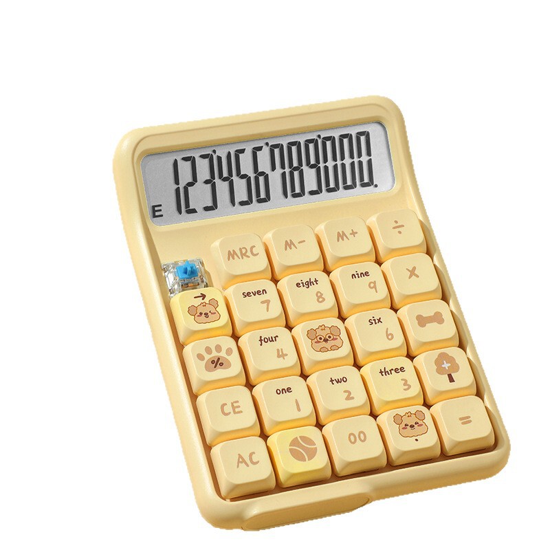 RZ.7258 高見えかわいい電卓 取り外し可能なメカニカルキーボードキー 緑軸メカニカルキー電卓|undefined