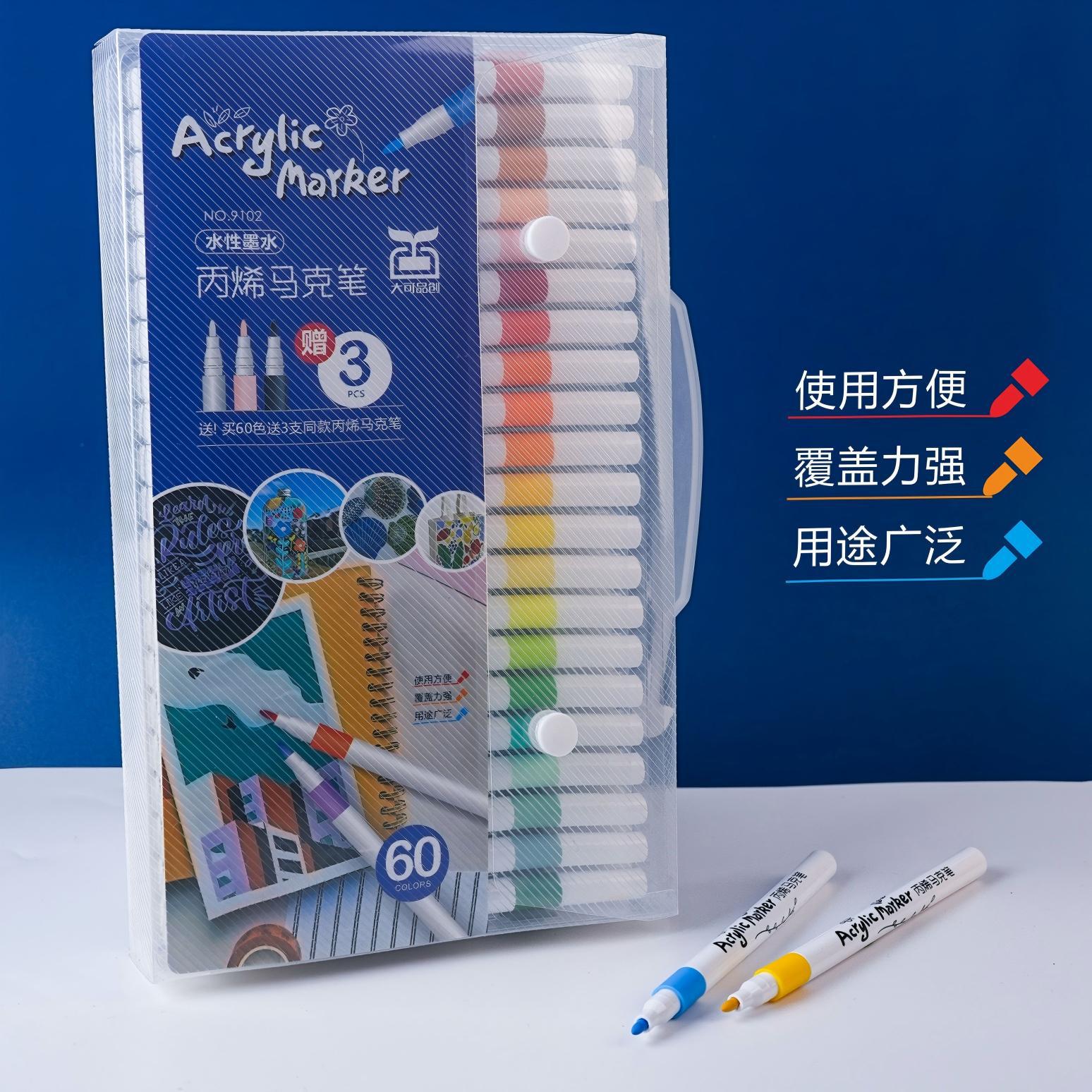 Dake pinchuang acrílico marcador traje pintura a base de agua color pluma niños graffiti marca acrílico al por mayor 72 colores