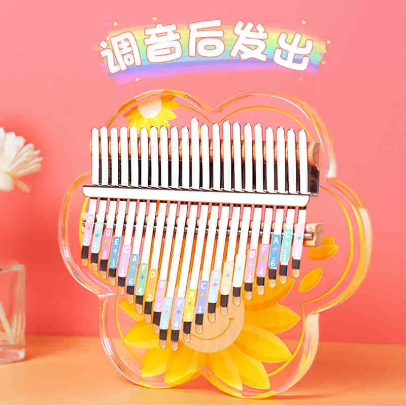 阿萨斯拇指琴21音卡林巴琴成人儿童初学手指琴礼物水晶便携乐器