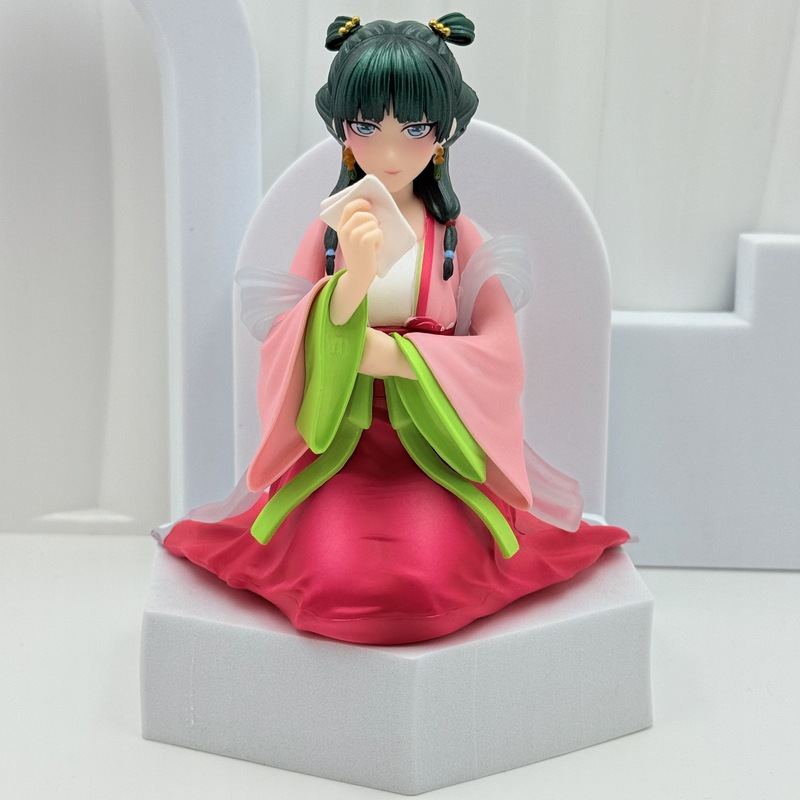 薬屋の少女のささやきアニメ座り猫フィギュア中国風美少女圧縮インスタントラーメンモデルフィギュア装飾品|undefined