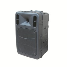 厂家批发品质空音响箱体8寸方网手提音箱便携塑料空音响箱体配件