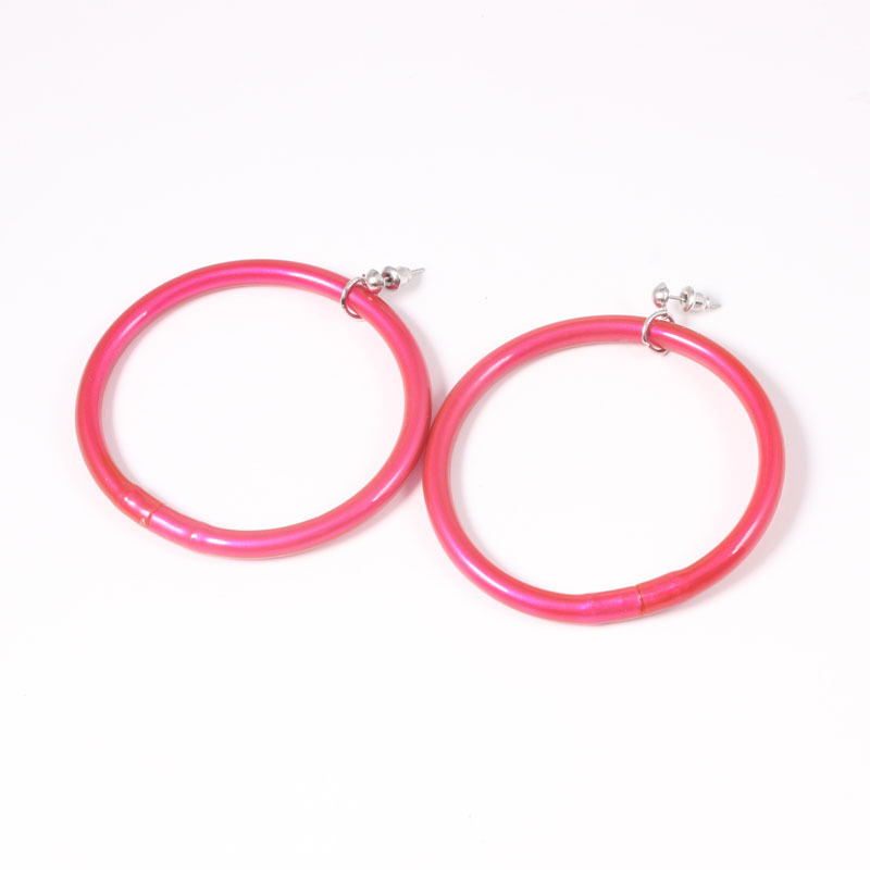 1 Paire Style Simple Style Classique Couleur Unie Alliage Des Boucles D'oreilles display picture 2