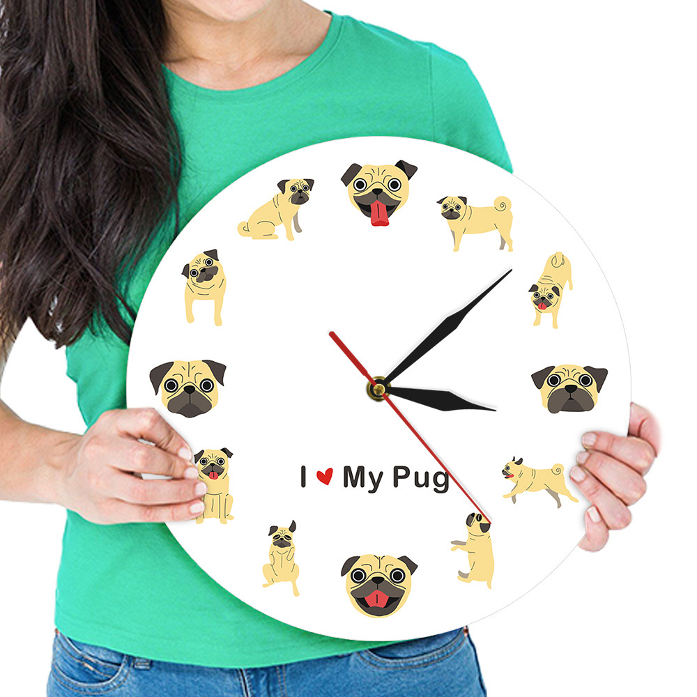 Pug Wall Clock Image 4