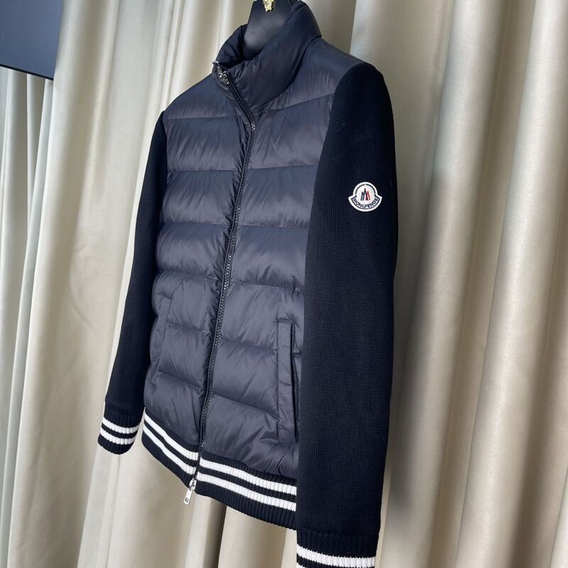 2025冬季加绒加厚保暖羽绒服蒙家冬季外套立领针织休闲新款拼接|undefined