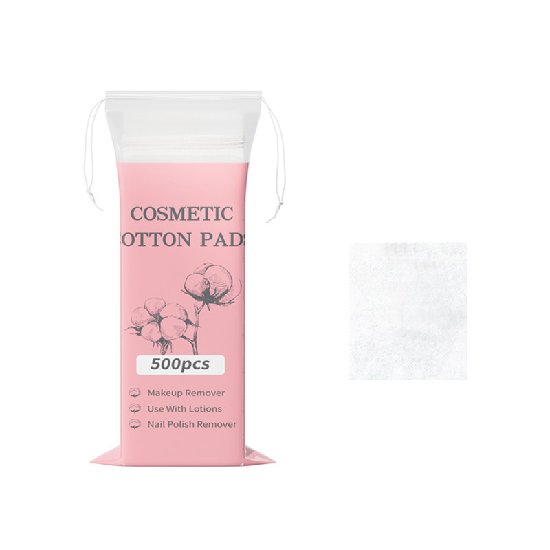 Discos de algodón redondos estilo inglés, algodón spunlace, algodón acolchado compuesto de tres capas, discos desmaquillantes con borde cosido y relieve, engrosados.