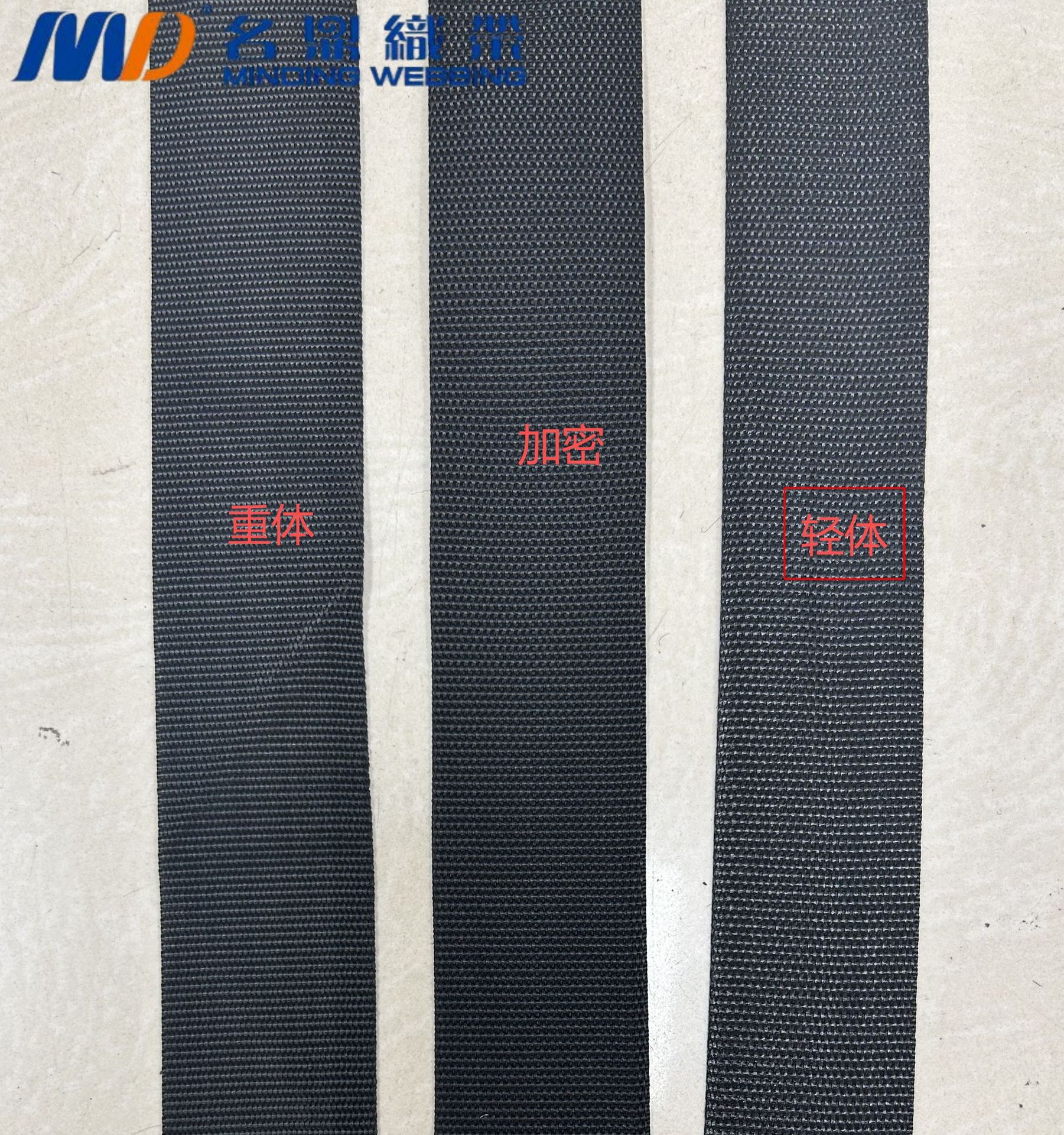 Cinta de polipropileno trenzada de tejido liso peinado, engrosada, negra, de 1-5 cm, para accesorios de equipaje, cinta de borde, patrón americano