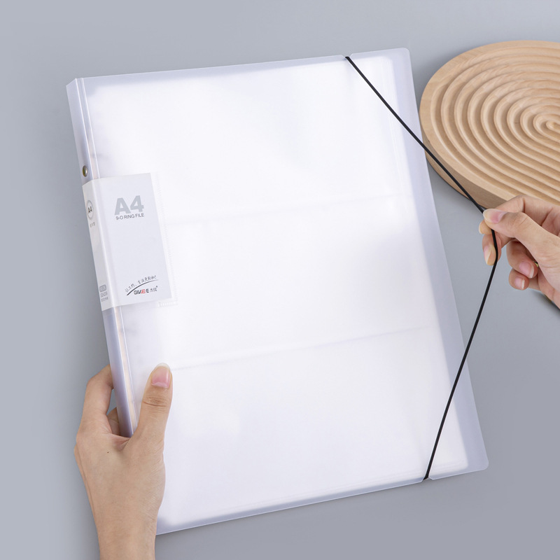 A4バインダークリップ9穴クリップ大容量横ストリップ内ページ資料ブックバインダーファイル袋レーザーチケット収納帳