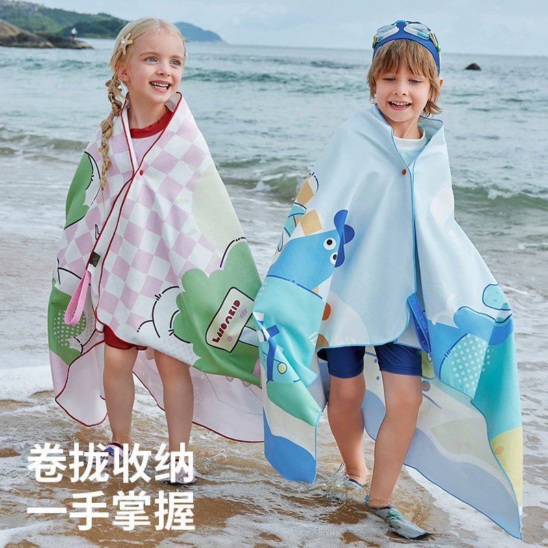 Lemon children's quick dry handheld beach bath towel for swimming for men and women girl's