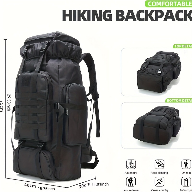 18.49gal Waterproof Hiking Backpack Lightweight Anti Stain