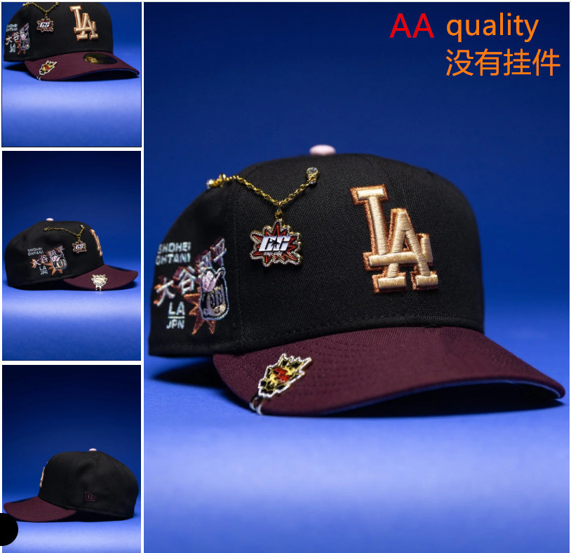 Comercio exterior transfronterizo al por mayor 2026 AA gorra de boca de pato bordado tridimensional ajustable gorra de hip-hop Yankees Dodgers