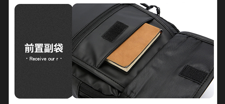 The new 2024 casual crossbody bag, small square bag, fashionable men's bag, trendy large-capacity water-resistant men's bag undefined