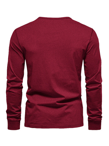 Long-sleeved men's T-shirts for spring and autumn, American bluebird eye fabric, quick-drying T-shirts, men's polo shirts, sports base layers