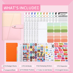 Cross-border exclusive macaron A6 wire-bound notebook creative cash budget financial planning handlogbook