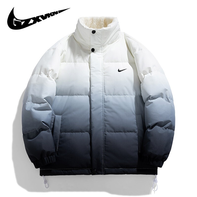 Cross-Border Men's Clothing 2025 Winter White Duck down Jacket Men's Thickeneded Warm Gradient Fleece-Lined Couple's Same Style Jacket for Women