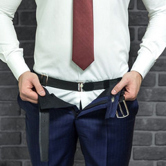 Shirt fixing artifact shirt fixing belt business formal anti-slip anti-wrinkle corset belt unisex invisible girdle