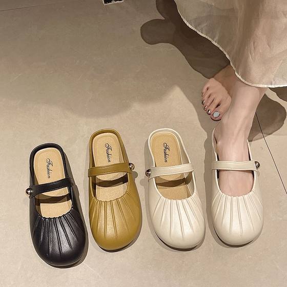 Internet Celebrity Baotou Slippers for Women Autumn Outer Wear 2024 New Casual Versatile Roman Beach Shoes Elegant Baotou Slippers Wholesale
