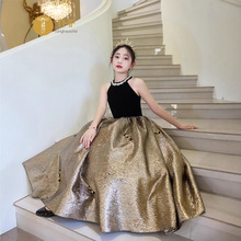 女童礼服高端轻奢小众儿童钢琴演奏主持人演出服女孩高级感晚礼服