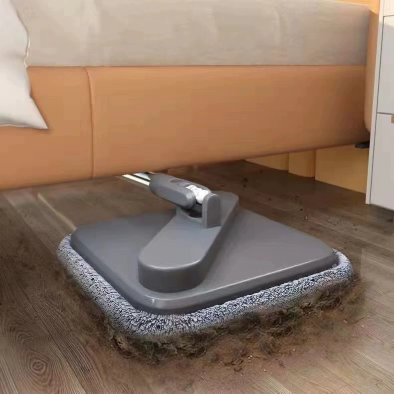 Flat Mop (Drag One) automatic rotating, hands-free telescopic pole, super absorbent & multi-head kit