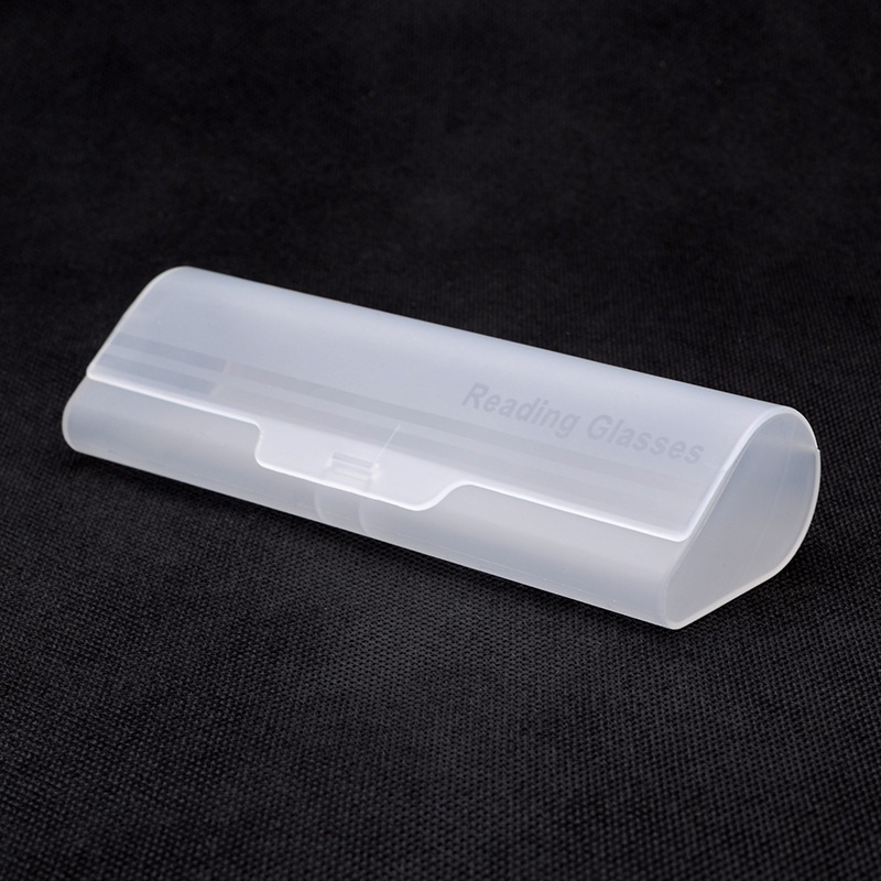 Translucent presbyopic glasses box myopia glasses box hard plastic frosted glasses box triangle water drop large glasses box