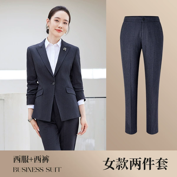 6081 Blue Gray Women's Suit + 6081 Women's Pants
