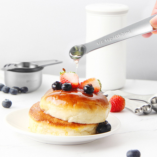 Cross-border 304 stainless steel measuring cup measuring spoon set baking utensils measuring spoon measuring spoon measuring spoon big belly 13-piece set