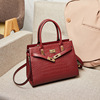 Summer capacious bag for mother, genuine leather