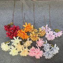 Wedding Hall Decoration, Wedding Celebration, Artificial Flowers, Arrangement of 3 Purple Orchids