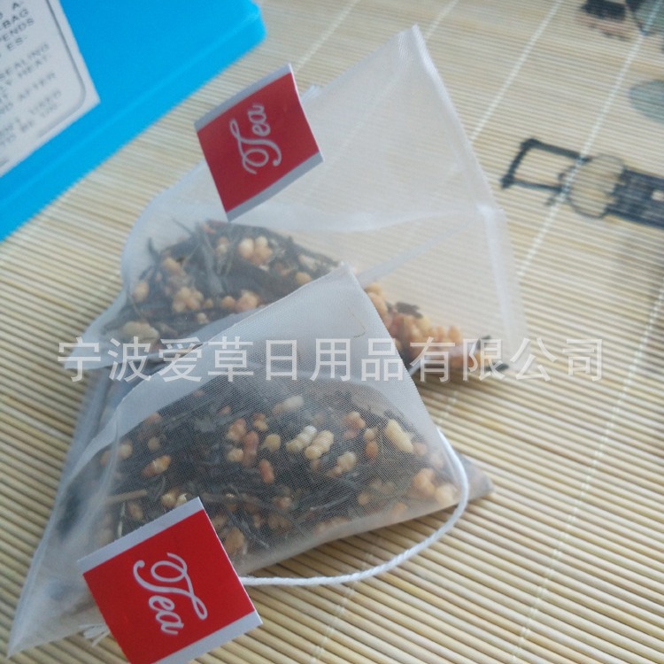 供应尼龙袋 泡茶袋 三角袋 尼龙三角包 透明过滤袋 6.5*8cm