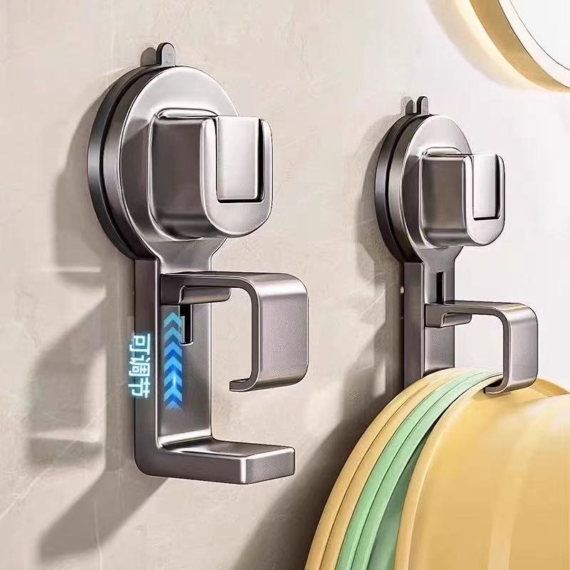 Suction Cup Basin Hook Bathroom Basin Storage Toilet No-Drill Household Hanging Basin Tool