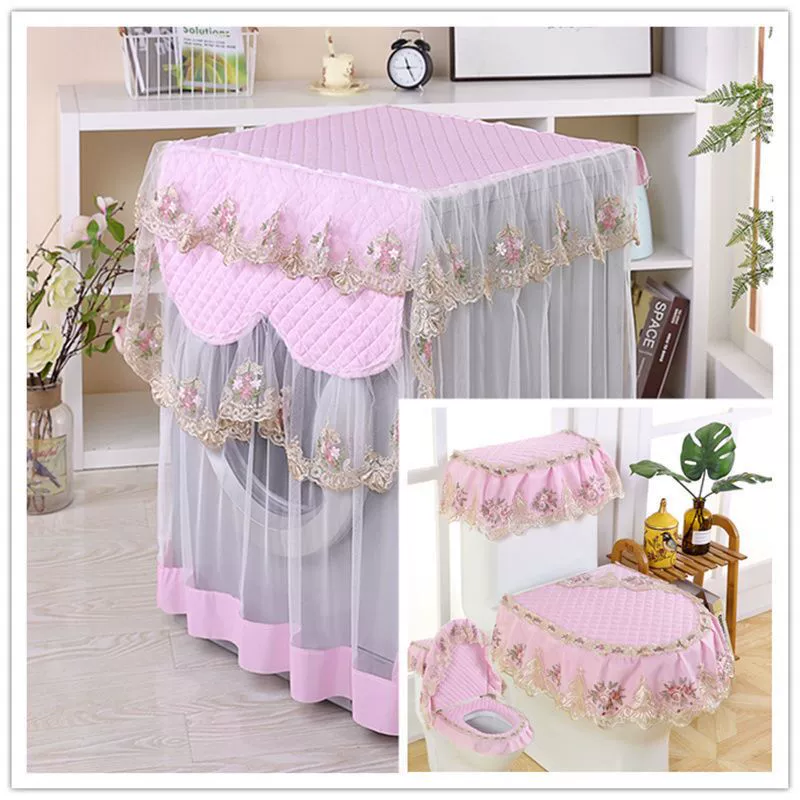 Крышка стиральной машины + туалет из трех частей серии продукт пылезащитный чехол стиральная машина пылезащитный чехол Боковая дверь