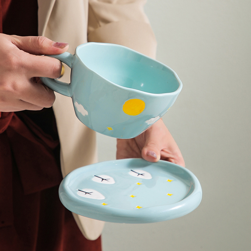 Creative ceramic coffee high quality set for home use