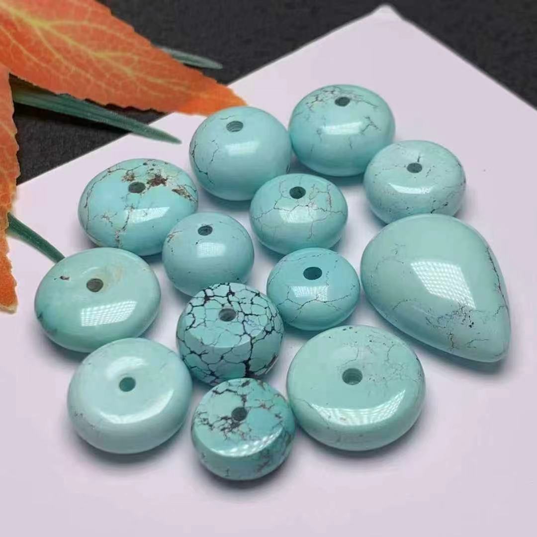Organic turquoise natural ore