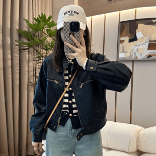 2024����ɶ̿�С���әC܇��PU��������ʽ�͹�Ƥ������ŮƤ�A��