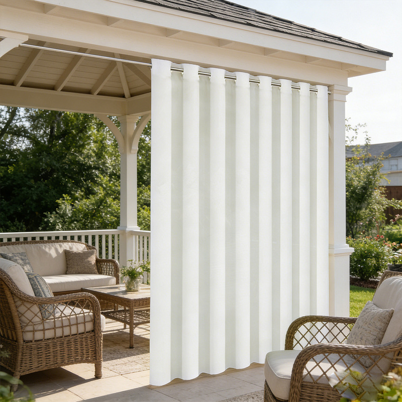Cross-border outdoor Oxford cloth curtains, finished waterproof gazebo terrace simple outdoor sunshade curtains, sun protection curtain fabric Cross-border outdoor Oxford cloth curtains, finished waterproof gazebo terrace simple outdoor sunshade curtains, sun protection curtain fabric