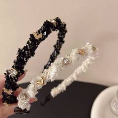 韓式小香風細邊簡約發卡發箍女2022網紅新款外出頭飾洗臉壓發頭飾