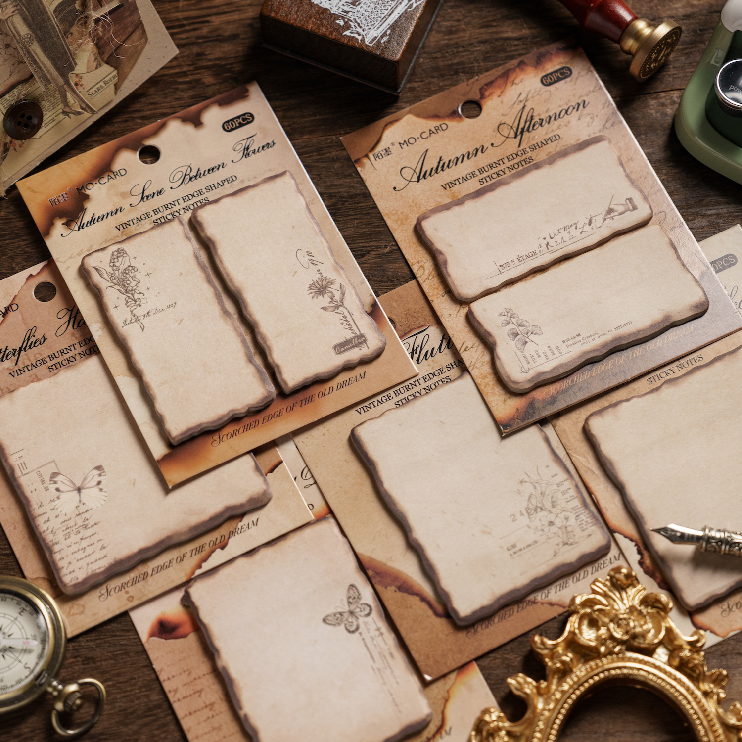 Momo sticky note focus on old Dreams series special-shaped message notes memo Journal DIY decorative collage 6 models