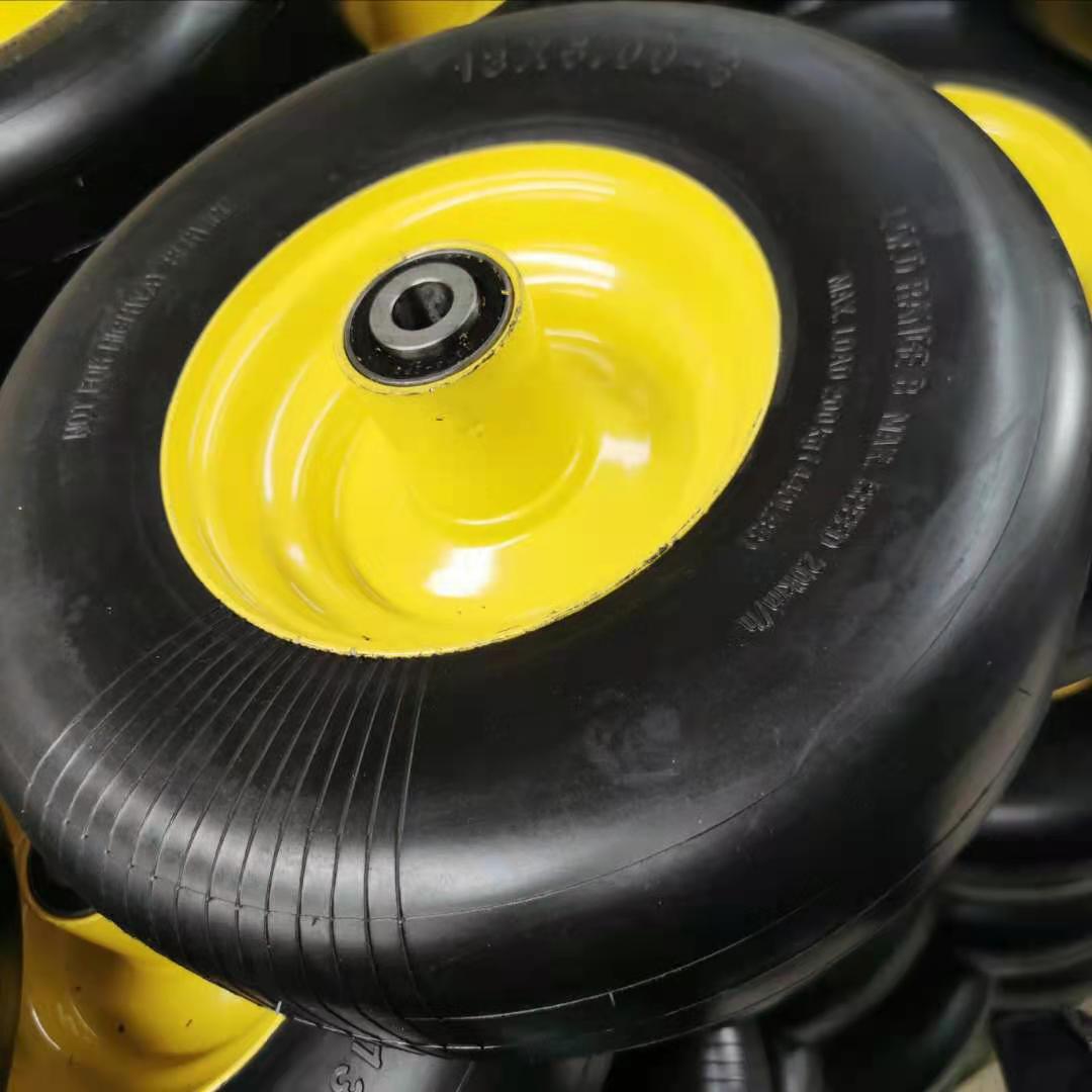 13x5.00-6半空心橡胶轮13寸割草机手推车工具车轮子光面胎亚马逊