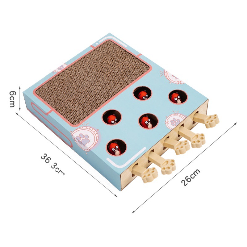 ニャン仙児打地鼠猫玩具猫掴み板巣磨爪神器段ボール猫爪板猫用品