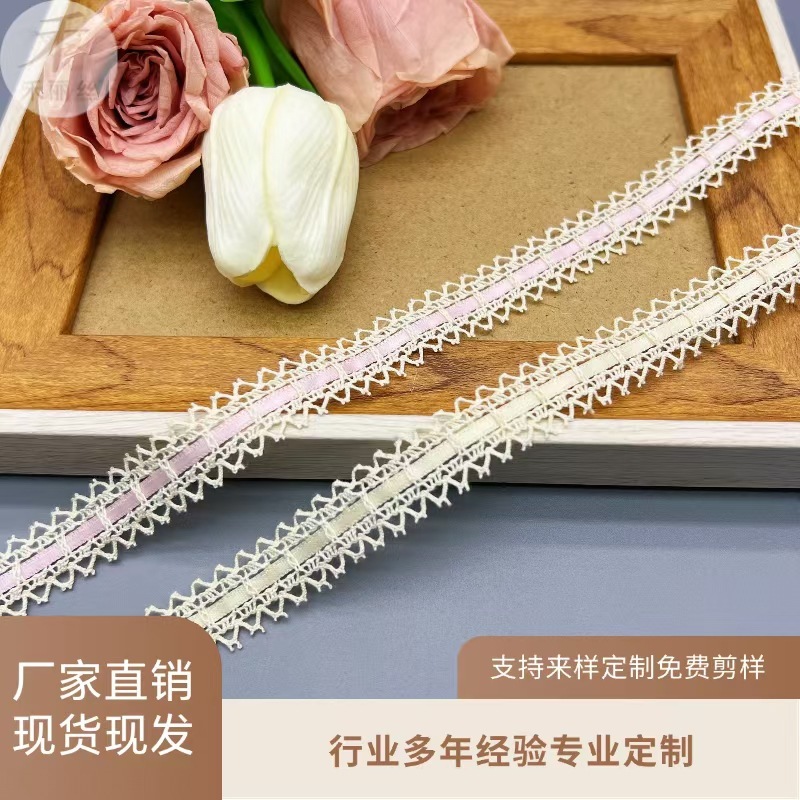 工場直販 1.5cm 綿糸レース ロリータ衣料品アクセサリー ヘリストリム ワイドレース|undefined