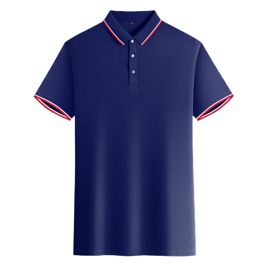 Customized Pure Cotton Polo Shirts with Printed Logo, Work Uniforms for Catering, 4S Store Staff, Advertising Shirts, Short-Sleeved Work Clothes